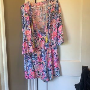 Lilly Pulitzer romper, Size large